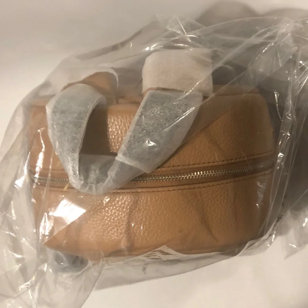 NWT $250 Rebecca Minkoff Mini Mab Leather Backpack in Tan!